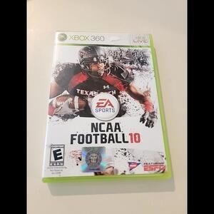 NCAA Football 10 (Microsoft Xbox 360, 2009) Complete with Manual